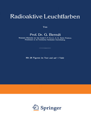cover image of Radioaktive Leuchtfarben